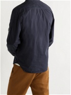 C.P. COMPANY - Slim-Fit Garment-Dyed Cotton-Gabardine Overshirt - Blue - S