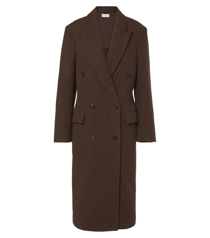 Photo: The Row Bamira double-breasted virgin wool coat