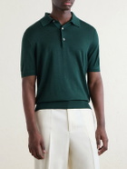 TOM FORD - Cashmere and Silk-Blend Polo Shirt - Green