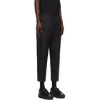 Jil Sander Black Gabardine Cropped Trousers