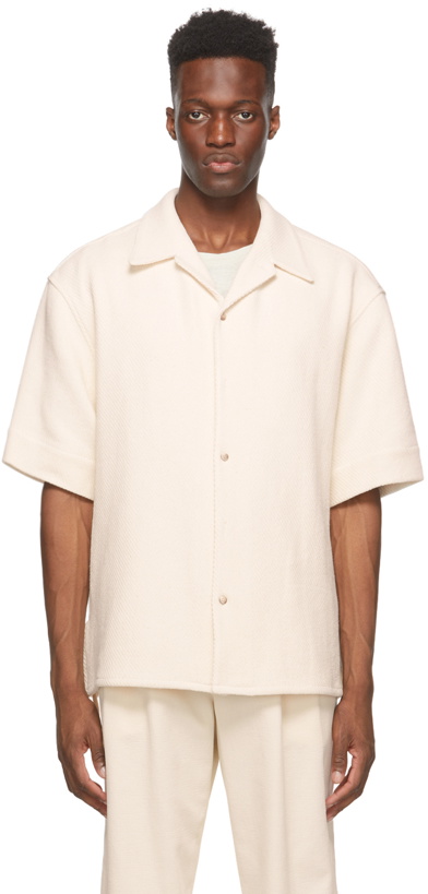 Photo: LE17SEPTEMBRE Off-White Open Collar Shirt