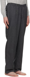 Sunspel Gray Stripe Pyjama Trousers