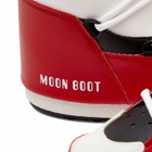 Moon Boot Women's Mid Sneaker Boots in White/Red/Black