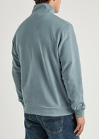 Belstaff Half-zip Logo Cotton Sweatshirt Blue