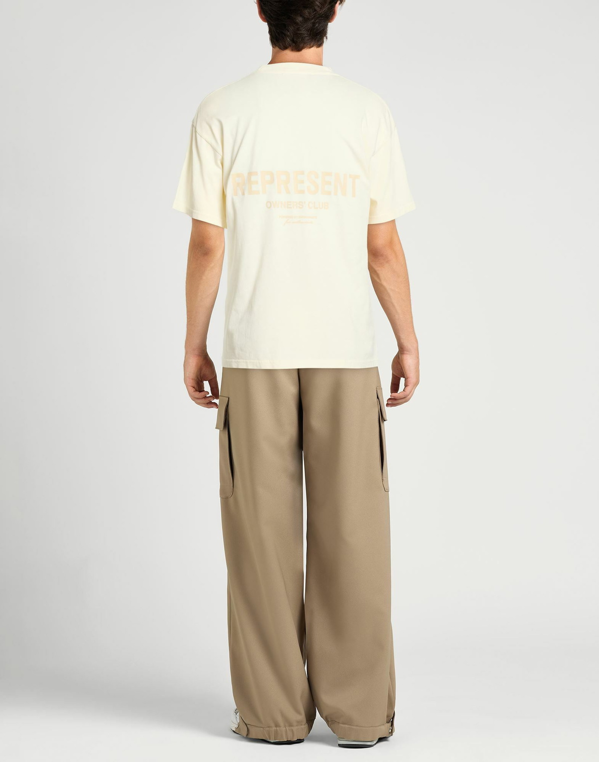 Represent Mens T-shirt Cream