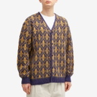 Needles Ornament Mohair Cardigan in Purple