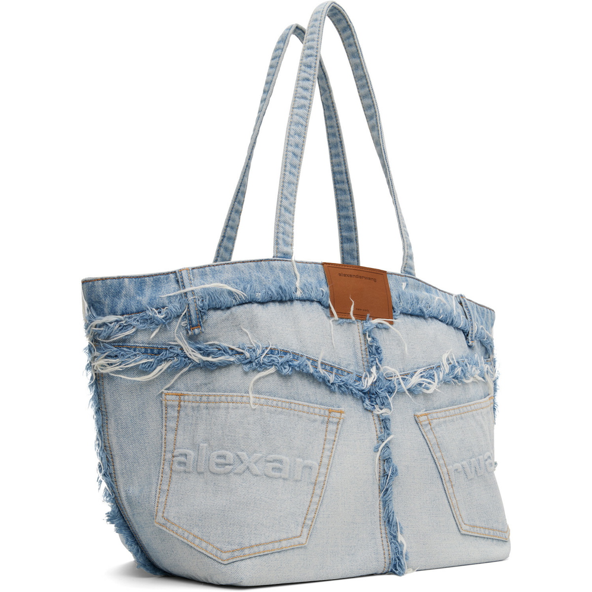 Alexander Wang Blue Punch Denim Large Tote