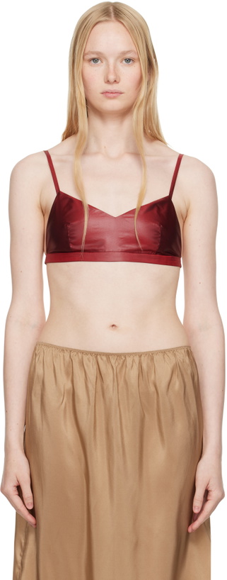 Photo: Carven Burgundy Silk Bra