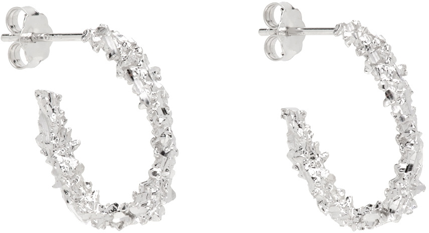 Veneda Carter Silver VC003 Small Open Hoop Earrings