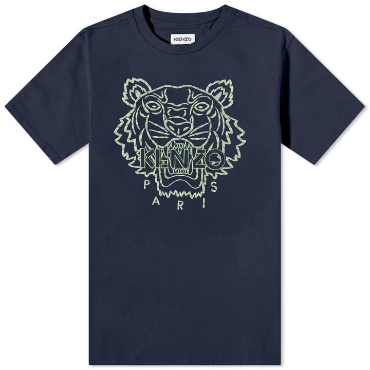 Photo: Kenzo Men's Classic Tiger Relaxed T-Shirt in Midnight Blue