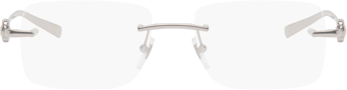 Gucci Silver Horsebit Glasses