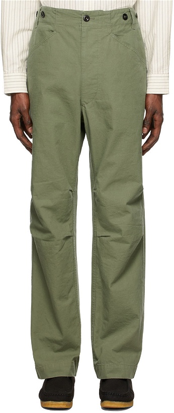 Photo: MHL by Margaret Howell Khaki Surplus Trousers