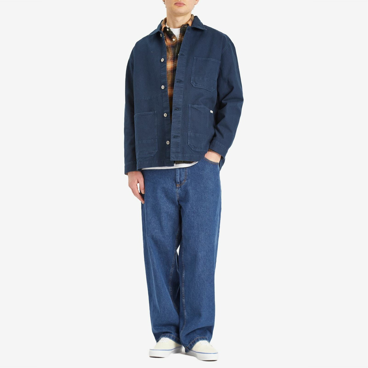 Polar Skate Co. Men's Ezra Chore Jacket in Neptune Blue