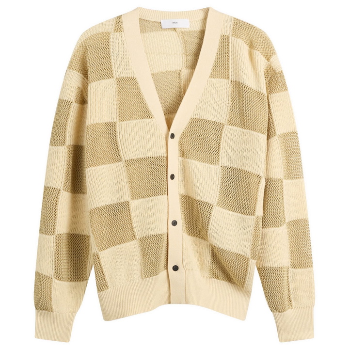 Photo: TOGA ARCHIVES Women's TOGA Checkered Knit Cardigan in Beige