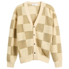 TOGA ARCHIVES Women's TOGA Checkered Knit Cardigan in Beige