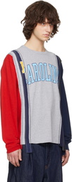 NEEDLES Multicolor 7 Cut L/S College T-shirt