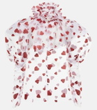 Rodarte - Glittered tulle blouse