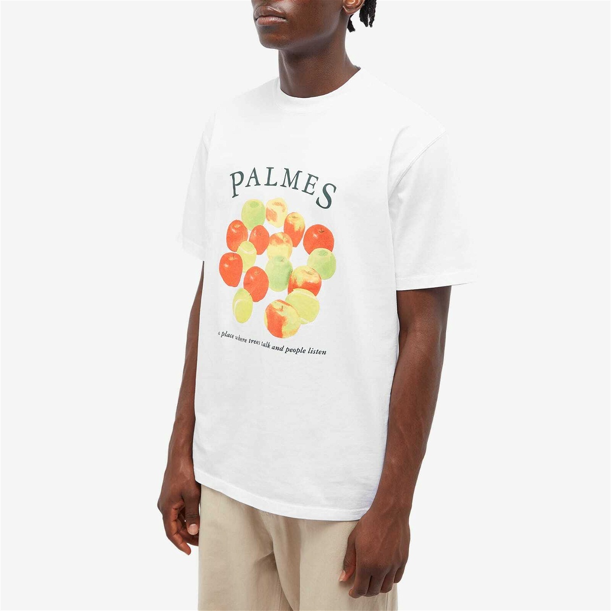 Palmes Men's Apples T-Shirt in White