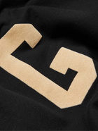 FEAR OF GOD - Oversized Flocked Fleece-Back Cotton-Jersey Sweatshirt - Black