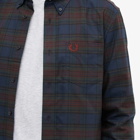 Fred Perry Authentic Men's Tartan Shirt in French Navy
