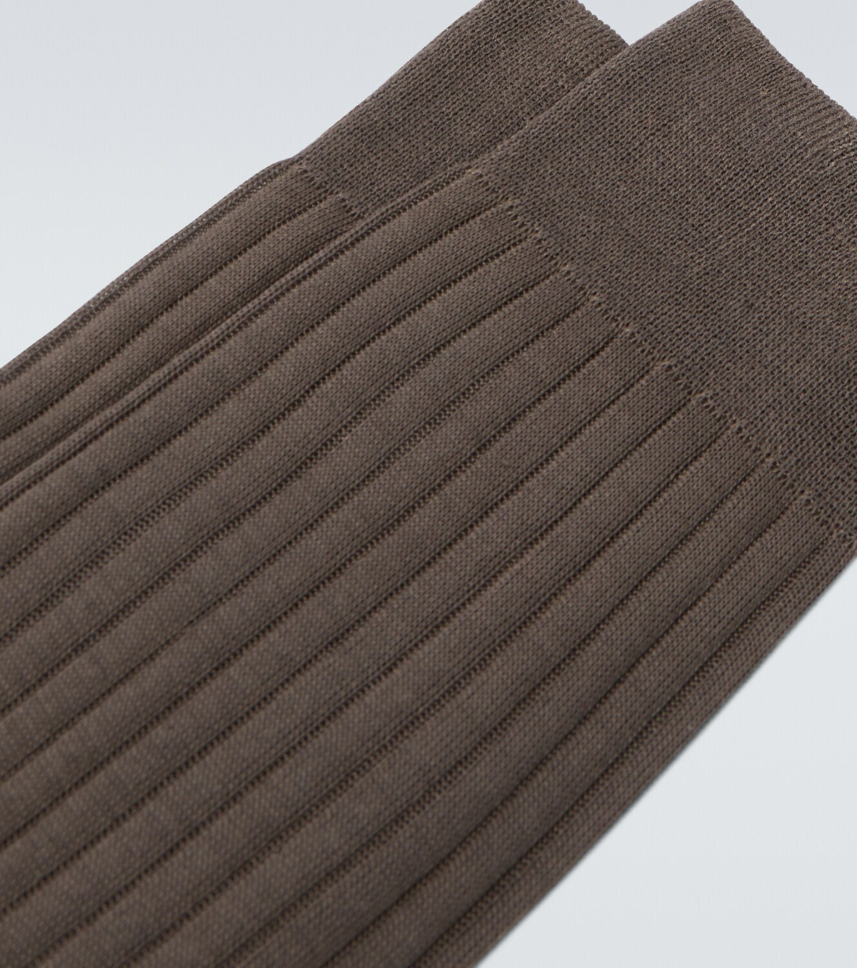 Brioni Ribbed-knit cotton socks