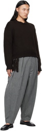 Hed Mayner Gray Wool Trousers