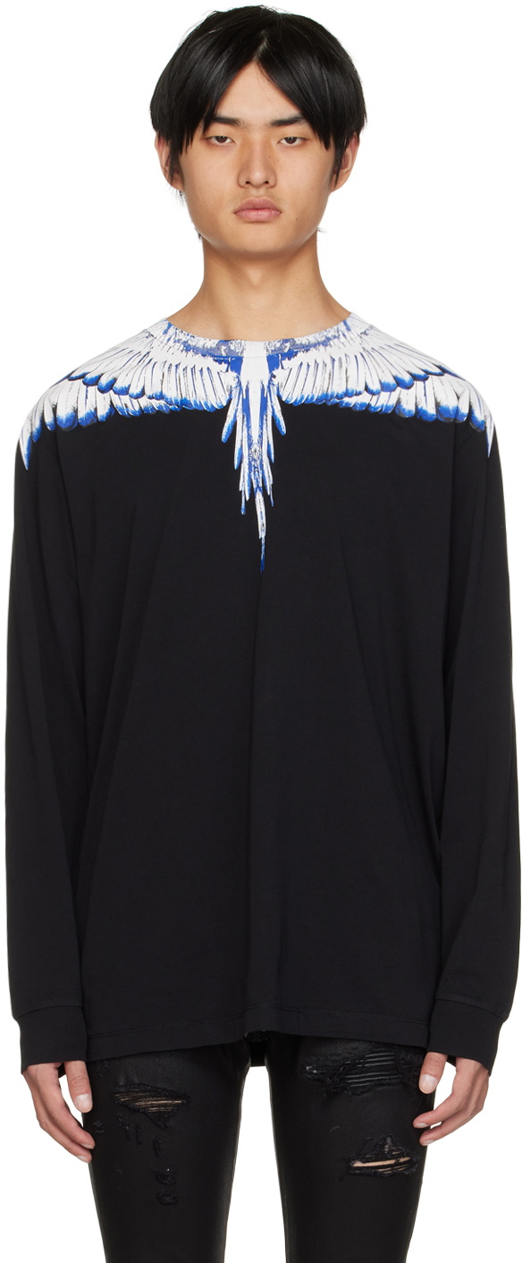 Marcelo Burlon County of Milan Black Icon Wings T-Shirt