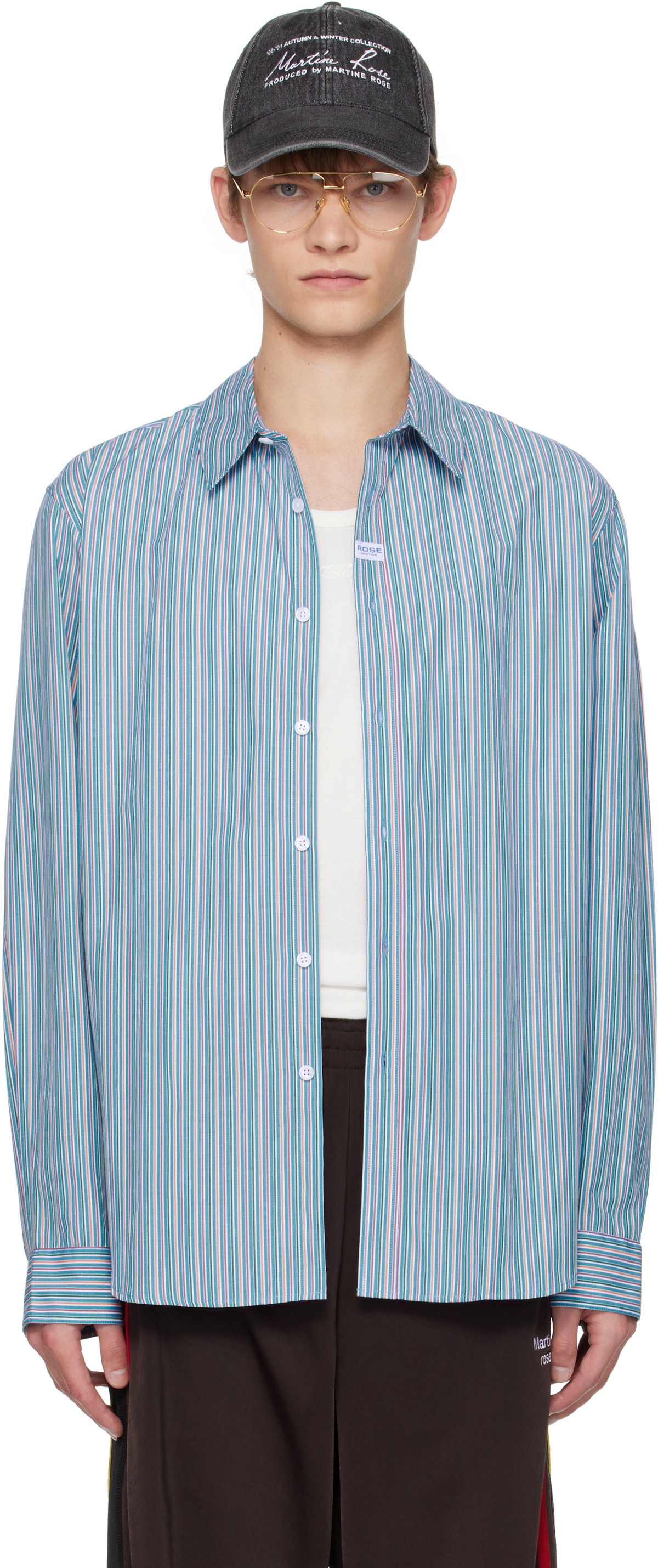 Martine Rose Blue & Orange Classic Shirt