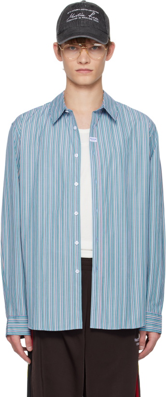Photo: Martine Rose Blue & Orange Classic Shirt