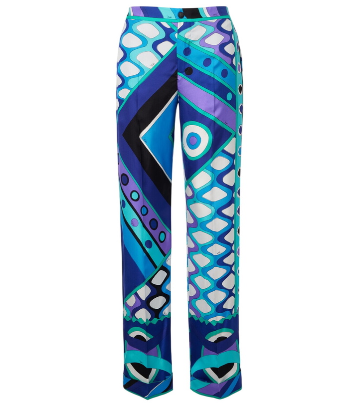 Photo: Pucci Vivara high-rise silk wide-leg pants