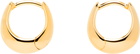 Tom Wood Gold Ice Huggies Earrings