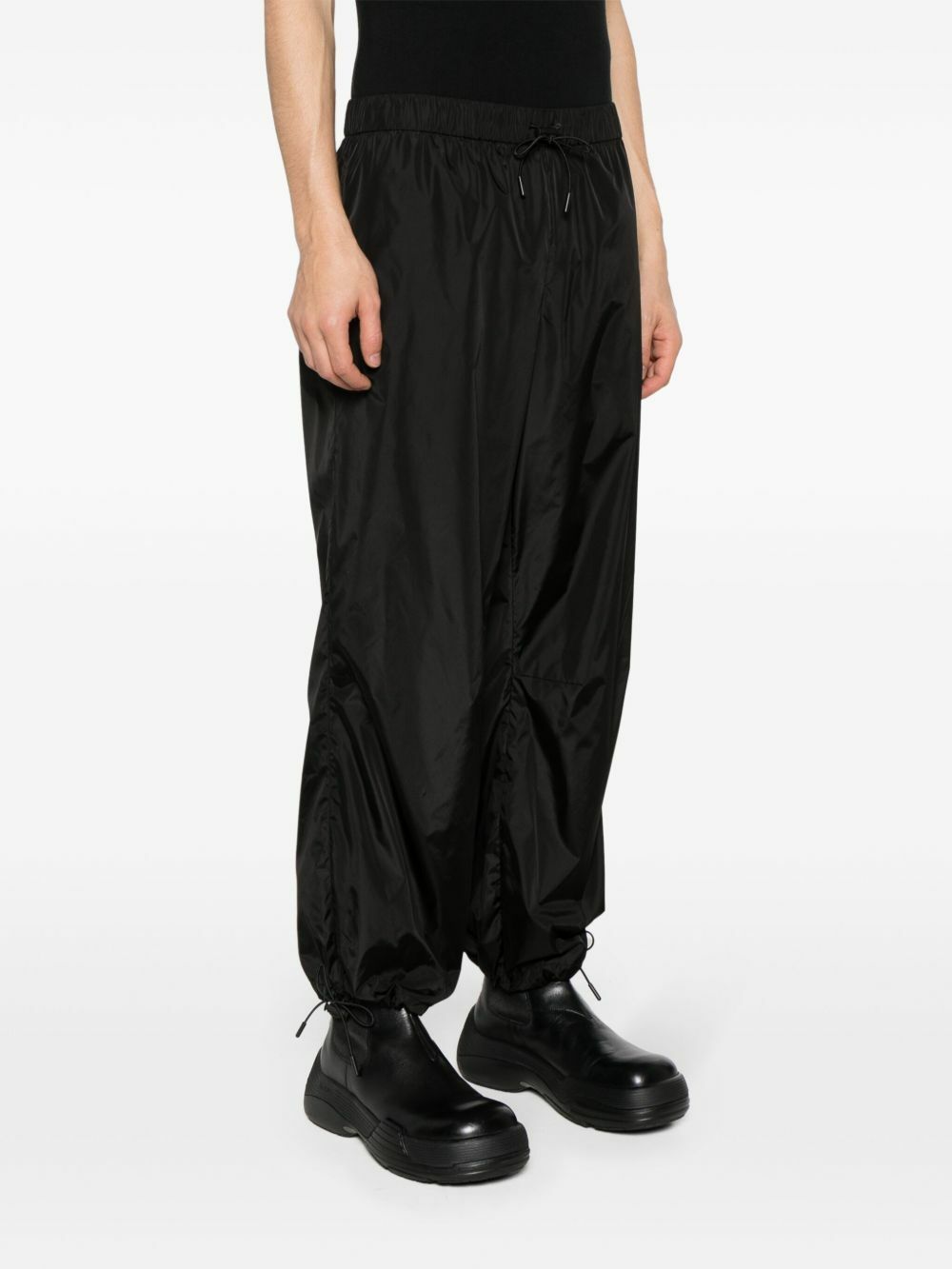 Simone Rocha Black Drawstring Straight-Leg Track Pants Simone Rocha
