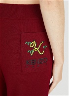 Crest Logo Pants in Red