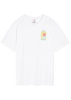 Casablanca L'arche Printed Cotton T-shirt White