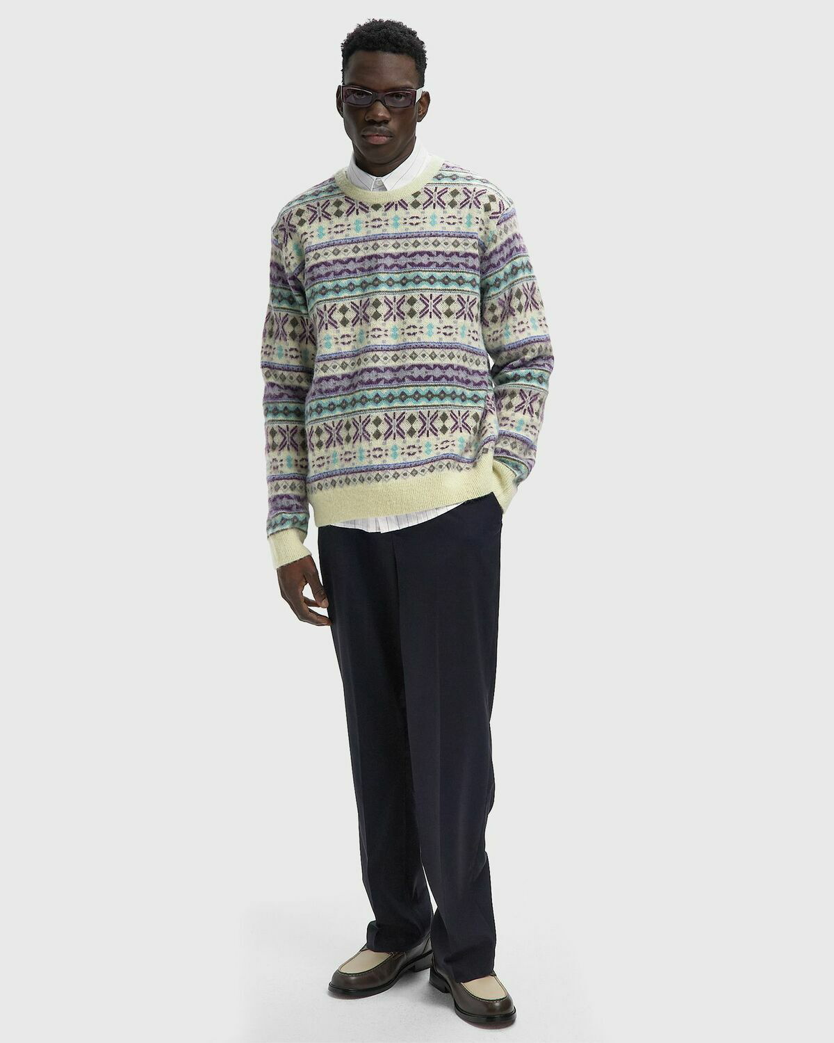 Thisisneverthat Fair Isle Knit Sweater Multi-color Mens Pullover