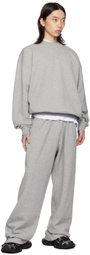 VTMNTS Gray Embroidered Sweatshirt