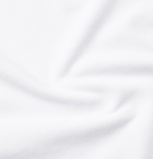 Brunello Cucinelli - Slim-Fit Linen-Trimmed Cotton-Piqué Polo Shirt - Men - White