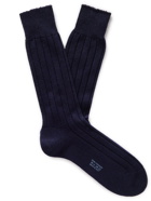 TOM FORD - Ribbed Cashmere Socks - Blue