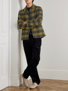 Mr P. - Checked Double-Faced Wool and Cashmere-Blend Chore Jacket - Green