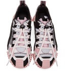 Dolce and Gabbana Grey and Black Mesh and Leather NS1 Sneakers