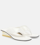 Chloé Swimming Cool patent leather thong sandals