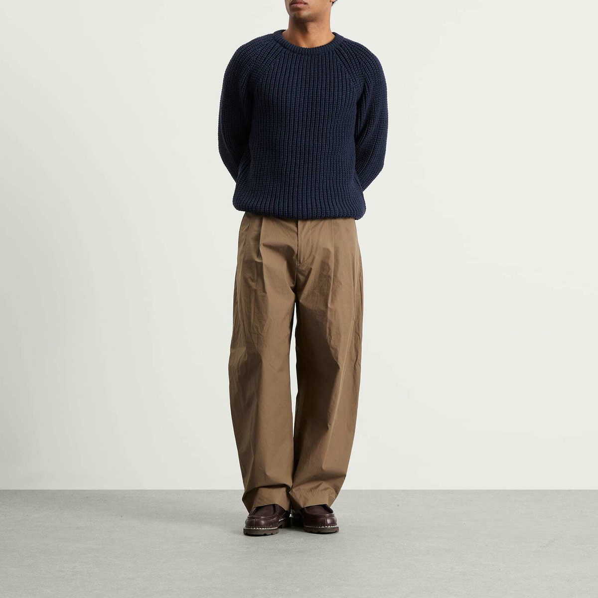 Café Mountain Men's Holmes Raglan Knit in Deep Navy