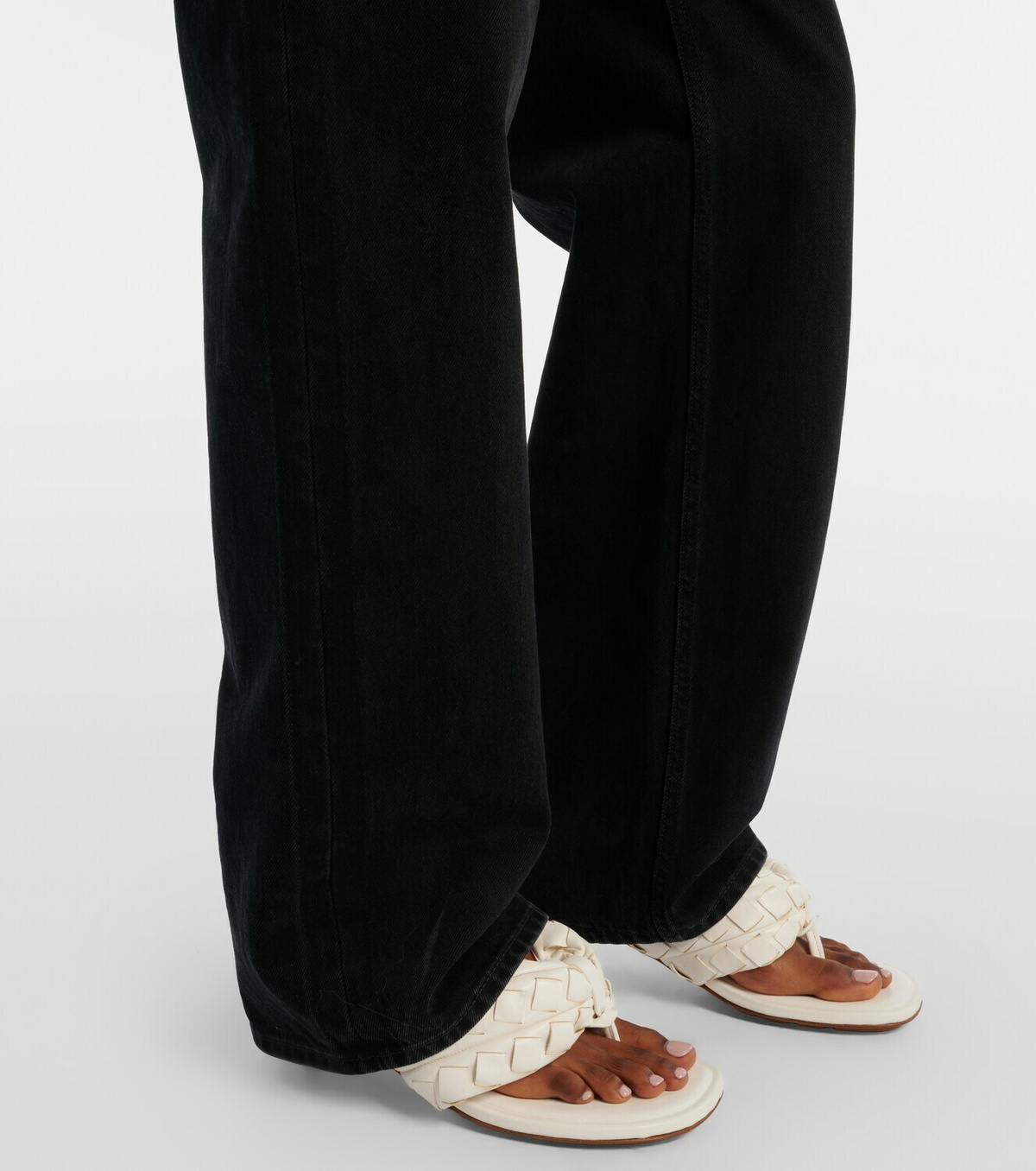 Bottega Veneta High-rise wide-leg jeans