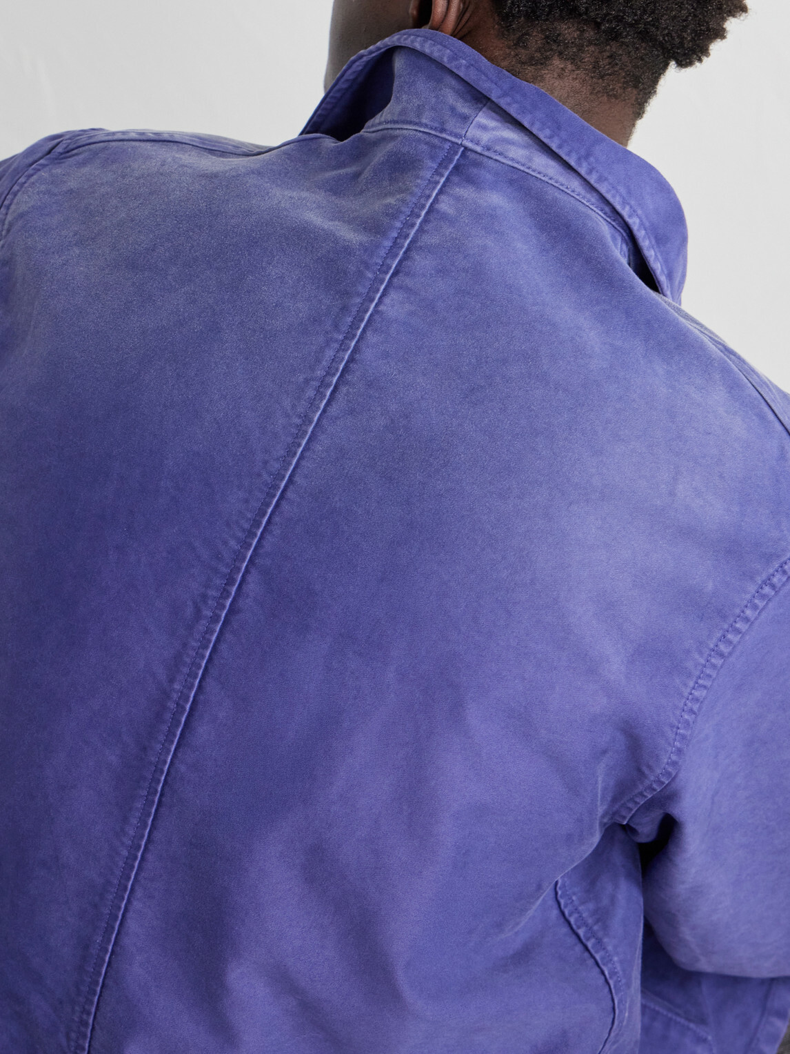Auralee - Garment-Dyed Cotton-Moleskin Blouson Jacket - Blue