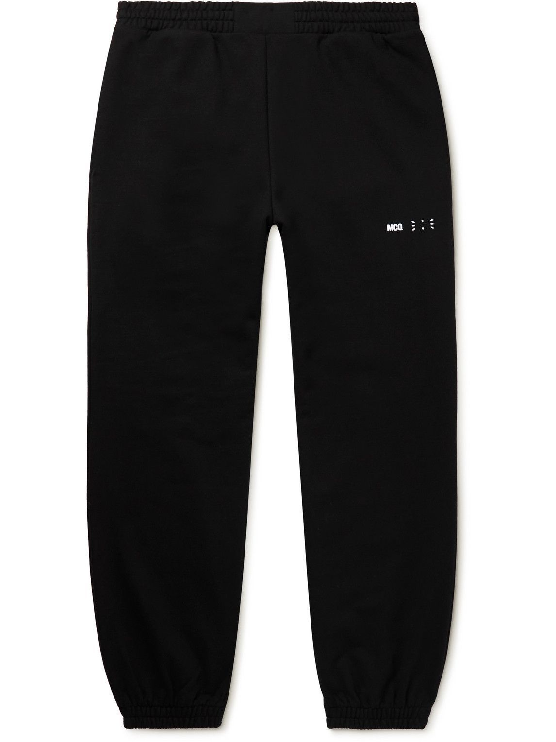 MCQ - Tapered Logo-Appliquéd Cotton-Jersey Sweatpants - Black McQ ...