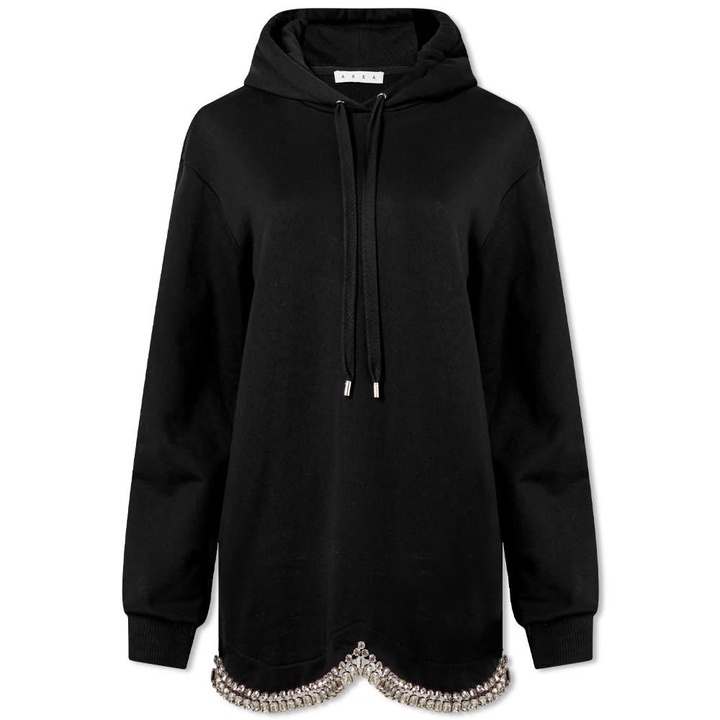 Photo: Area NYC Draped Crystal Hoody Dress