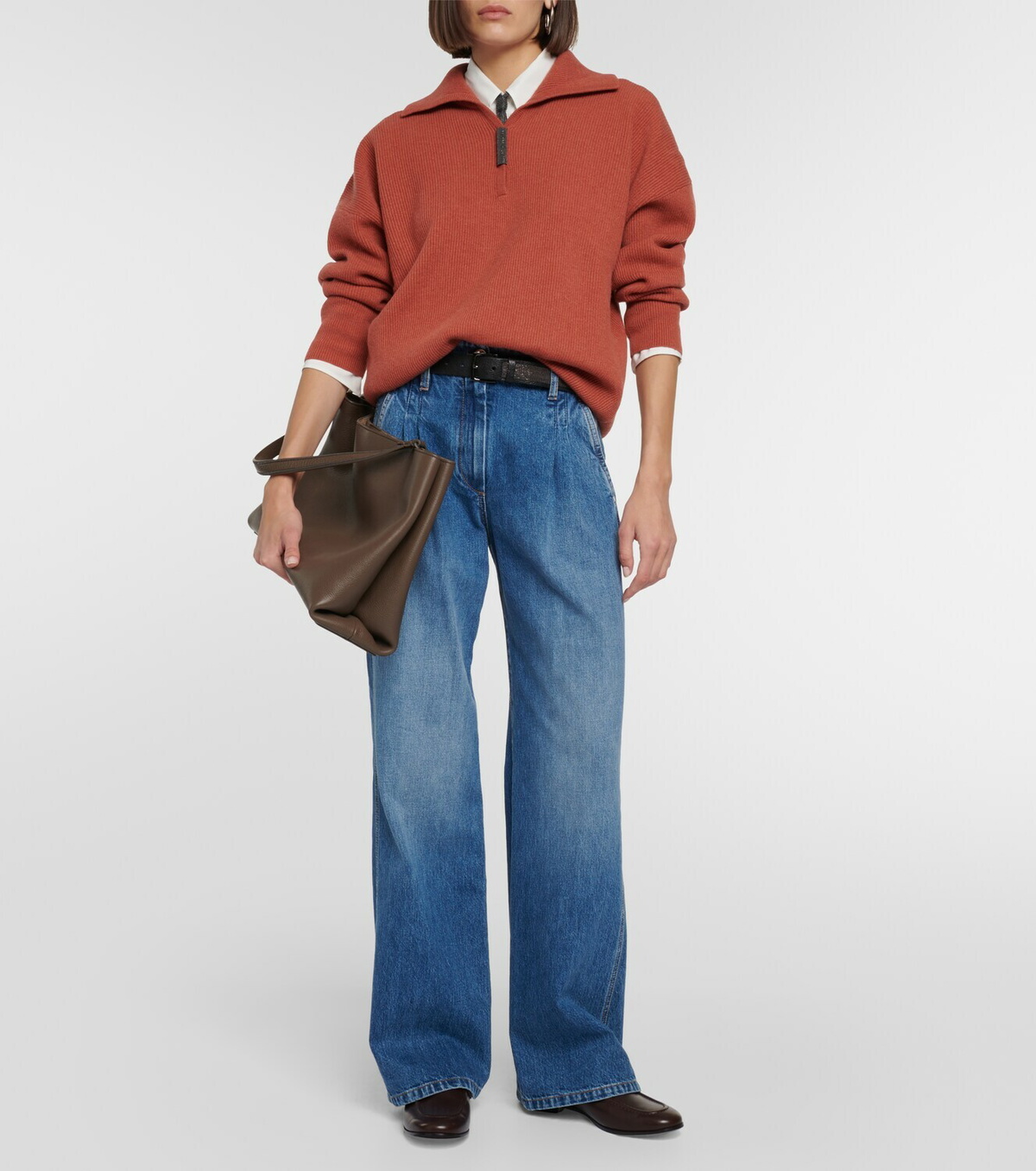 Brunello Cucinelli Cashmere polo sweater