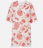 Eres Levia embroidered cotton-blend minidress