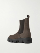 Moncler - Peak City Nubuck Chelsea Boots - Brown