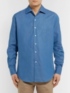 Loro Piana - André Cotton-Chambray Shirt - Blue
